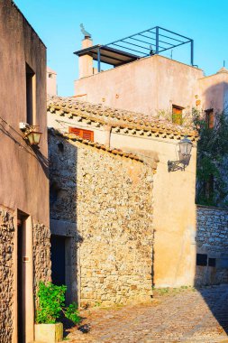Erice Sicilya antik cadde