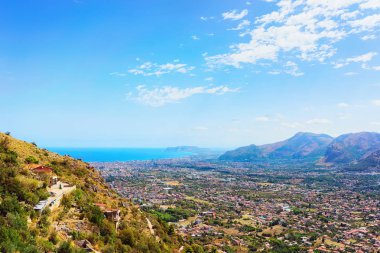 Sahne cityscape ve peyzaj Palermo Sicilya