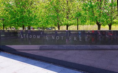 Yazıt özgürlük ücretsiz Kore Savaşı gazileri Anıtı Washington değildir