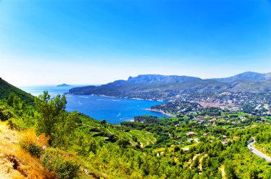 Akdeniz'de Cote Azur Fransa Calanques 
