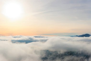 Gün batımında Kasprowy Zakopane Wierch adlı kış Tatra bağlar