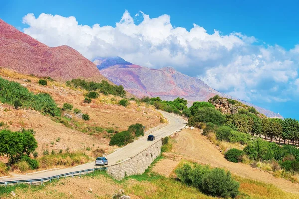 Road at Scopello Sicily — Stock Photo, Image