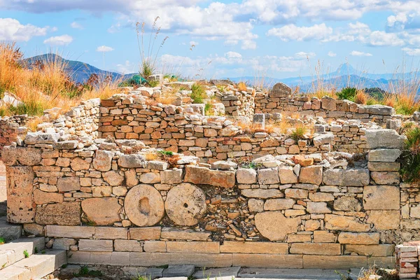 Starożytne ruiny w Greek Theatre w stary Sycylia — Zdjęcie stockowe