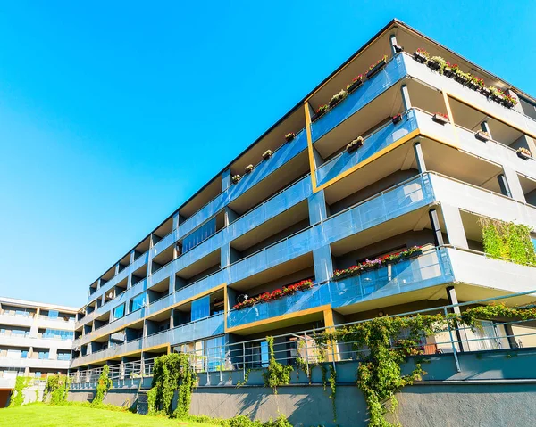 New apartment residential building outdoor facilities Vilnius