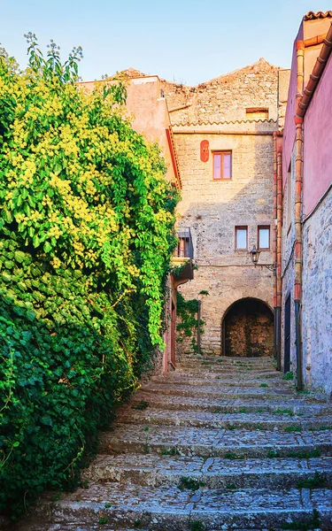 Ancient street of Erice Sicily