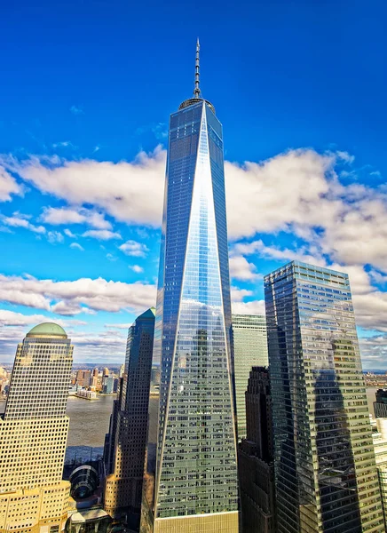 World Trade Center com Freedom Tower nos EUA — Fotografia de Stock