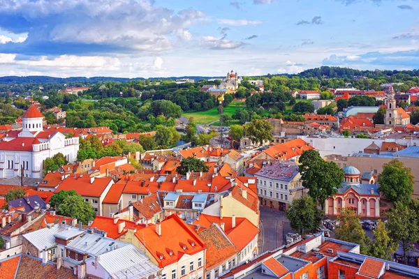 Cime del tetto alla Cattedrale di Theotokos Vilnius — Foto Stock