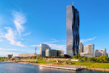 Avusturya'nın Viyana'daki Modern City'de Cam İş ofis binaları mimarisi