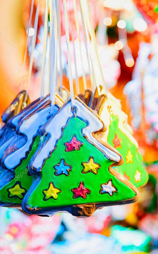 Gingerbread cookies of Christmas market on Alexanderplatz