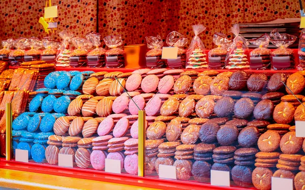 Biscoitos de gengibre Mercado de Natal em Alexanderplatz — Fotografia de Stock