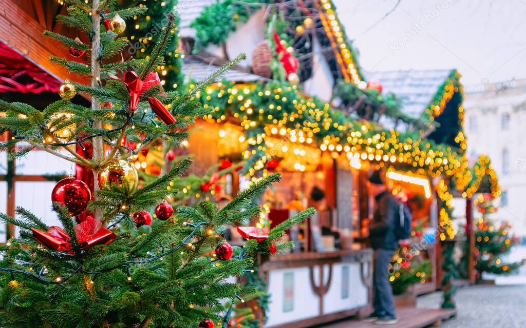 Christmas Market at Opernpalais at Mitte in Winter Berlin new