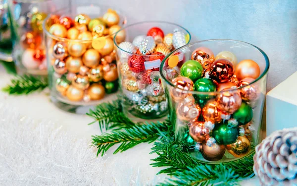 Christmas decoration on Night Christmas Market at Charlottenburg Palace New — Stock Photo, Image