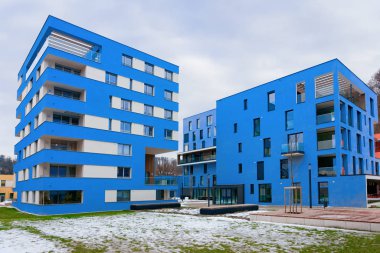 Salzburg 'un dışındaki Blue Modern apartman dairesi.