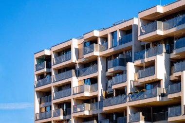Modern apartman dairesi ve dış Salzburg 'un bir parçası.