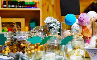 Litvanya 'daki Vilnius Noel Pazarı' nda el yapımı sabun