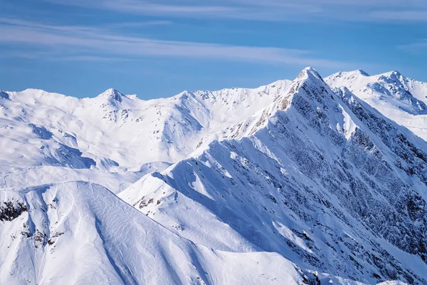 Příroda v lyžařském středisku Hintertux Glacier Rakouska — Stock fotografie