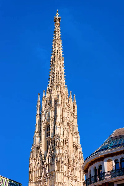 Церковь Башни Стефана в центре Старого города в Вене — стоковое фото