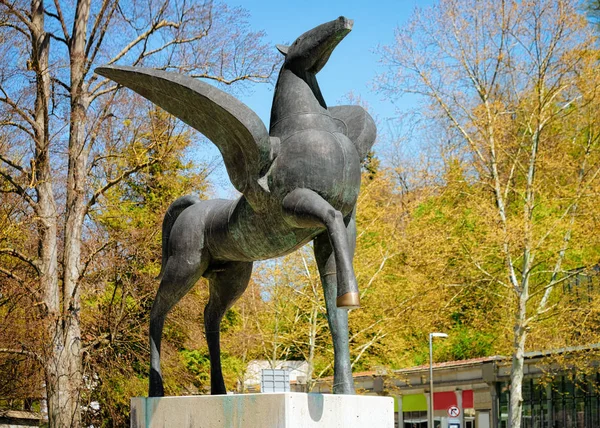 Pegasus statue in Rogaska Slatina in Slovenia — Stock Photo, Image