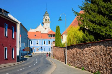 Belediye binası manzaralı yol Leibnitz Avusturya