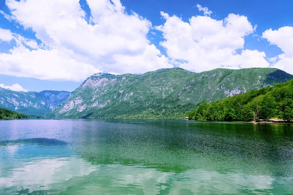 Landskap i Bohinj Lake i Slovenien Natur — Stockfoto