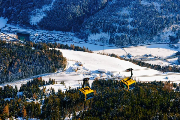 Cable cars at Penken ski resort in Tyrol at Austria — Stock Photo, Image