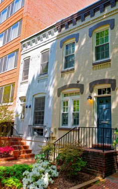 Washington DC sokaklarında beyaz evler refleks