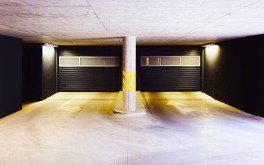 Yerleşim yeri refleksi modern Avrupa garajının mimarisi