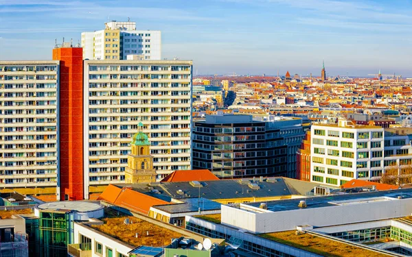 Flygfoto över stadsbilden i centrum centrum av Berlin reflex — Stockfoto
