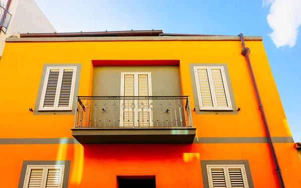 Old Apartment house residential home architecture Olbia reflex — Stock Photo, Image