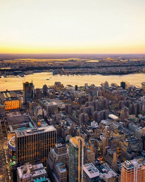 Вид с воздуха на рефлекс Западного Нью-Йорка и Нью-Джерси — стоковое фото