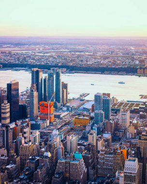 Manhattan West Nyc refleksinin hava görüntüsü