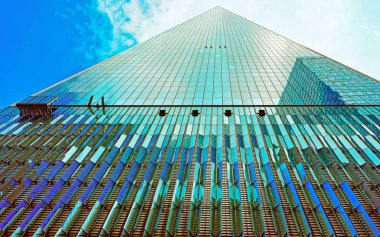Dipteki cam gökdelen Usa New York refleksi