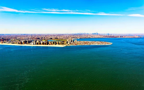 Вид с воздуха на Лонг-Айленд в Нью-Йорке — стоковое фото