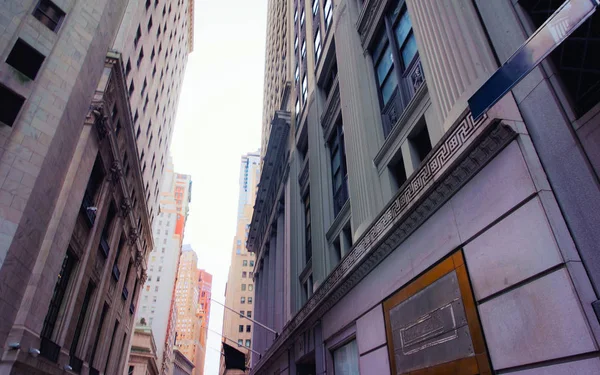 Wall Street dans le Lower Manhattan Réflexe de New York — Photo