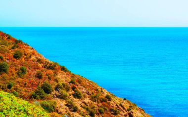 Buggerru Sardunya refleksinde Cliff ve Akdeniz
