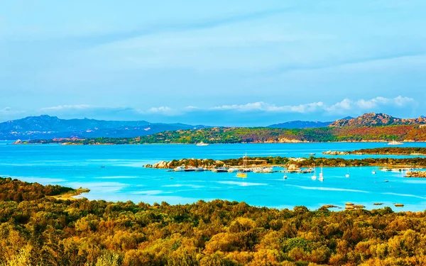 Panorama Porto Rotondo in Costa Smeralda resort Sardinia reflex — 스톡 사진