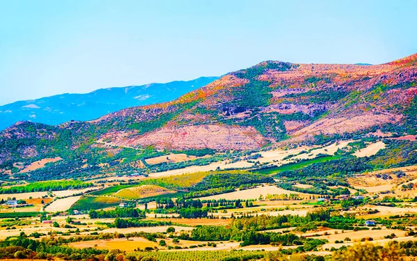Landsbygdslandskap i Perdaxius Carbonia Iglesias Sardinien reflex — Stockfoto