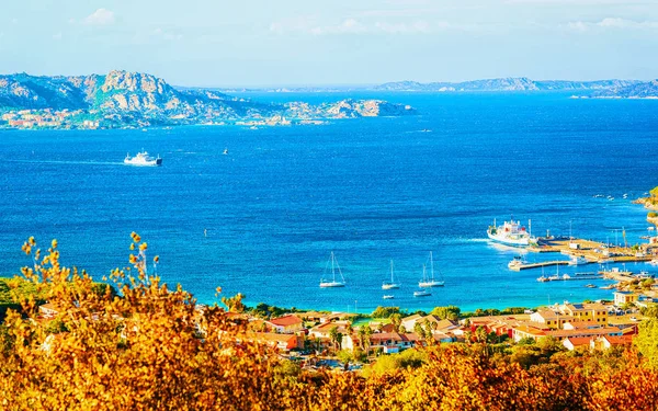 Landscape of Palau Maddalena Island on Sardinia Italy reflex — 스톡 사진