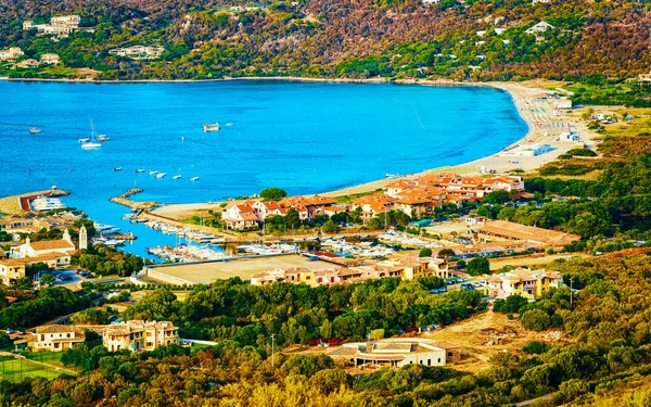 Harbor at Porto Rotondo Costa Smeralda Sardinia reflex — Stock Photo, Image