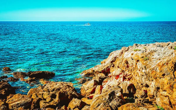 Chia Strand am Mittelmeer in Südsardinien Italien Reflex — Stockfoto