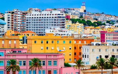 Eski Sardenya şehri Cagliari refleksi