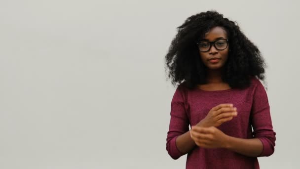 アフリカの女性の顔 — ストック動画