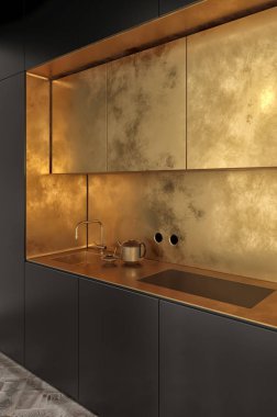 Mutfak tasarım / mutfak iç sunumlar ve pazarlama amaçları için iyi