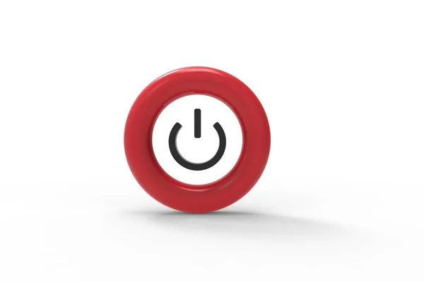 Botón Aislado Blanco Bueno Para Presentación Comercialización — Foto de Stock