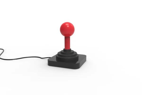 Joystick Stick Joystick Rojo Control Negro — Foto de Stock