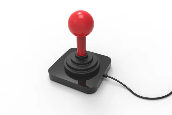 Joystick Stick Joystick Rojo Control Negro — Foto de Stock