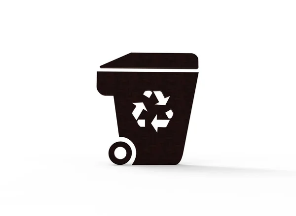 Recycle Szimbólum Elszigetelt Fehér Bemutatókat Marketing — Stock Fotó