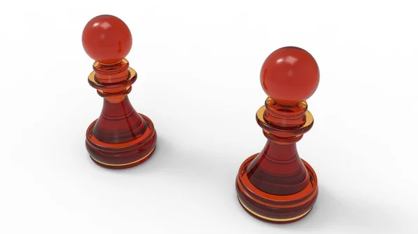 Šachová Figurka Izolované Bílém Pozadí Vhodné Pro Prezentaci Šachy — Stock fotografie