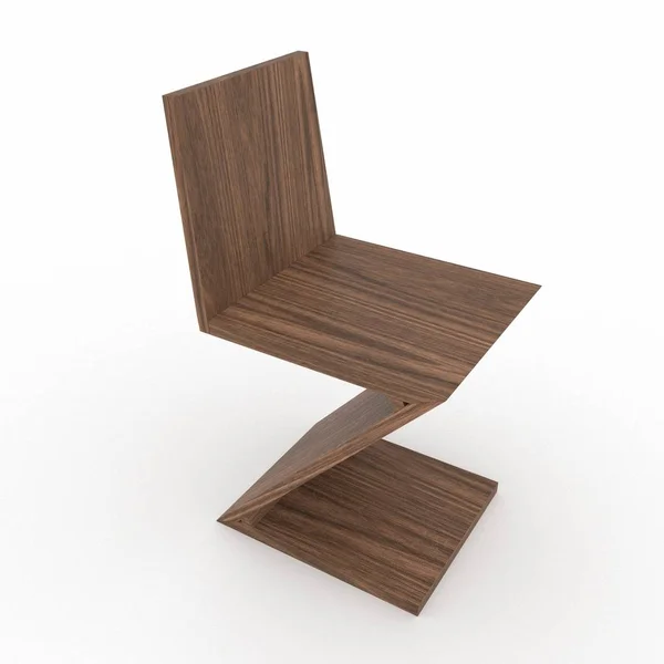 Zig Zag Chair Good Presentations — Stock Photo, Image