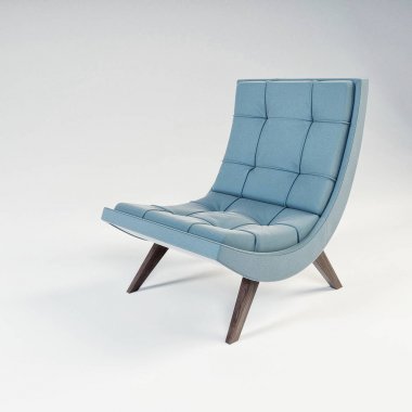 Koltuk tasarım mavi / mobilya sunum tasarım